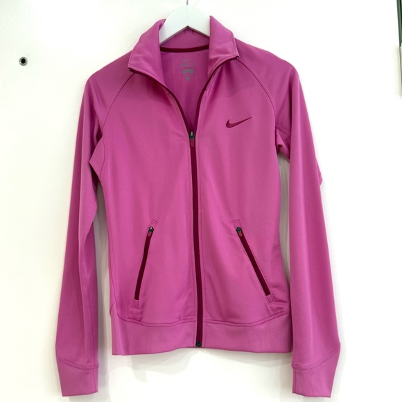 Pink Nike Dry Fit Warm-up Zipper Jacket. Size Small. - Picture 1 of 10